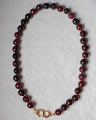 Bubble Necklace - Bordeaux