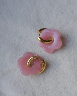 Flower earrings - Rosa